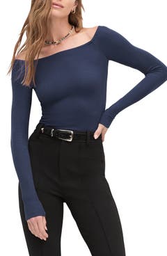 Women's Blue Off the Shoulder Tops | Nordstrom